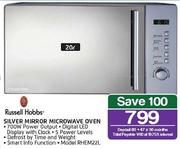 Russell Hobbs 20L Silver Mirror Microwave Oven RHEM22L