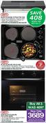 Defy Black Slimline Extractor Fan DCH290+ Hob DHD330+ Oven DB0459