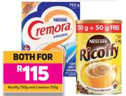 Nescafe Ricoffy 750g & Nestle Cremora 750g-For Both