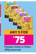 Pampers Adult Or Kitten Assorted-For Any 5 x 385g