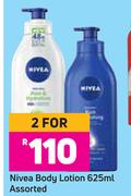 Nivea Body Lotion Assorted-For 2 x 625ml