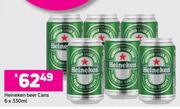 Heineken Beer Cans-6 x 330ml