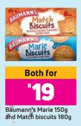 Baumann's Marie 150g & Match Biscuits 180g-Both For