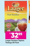 Laager Rooibos Tagless Teabags 80 Pack-Each
