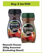 Nescafe Classic Assorted (Excluding Decaf)-For Any 2 x 200g