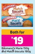 Baumann's Marie 150g & Match Biscuits 180g-Both For