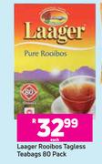 Laager Rooibos Tagless Teabags 80 Pack-Each