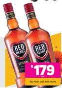 Red Heart Dark Rum-750ml Each