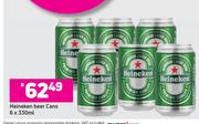 Heineken Beer Cans-6 x 330ml