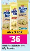 Nestle Chocolate Slabs Assorted-For Any 3 x 80g