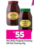 Mrs Balls Original Chutney Or Hot Chutney-1Kg Each