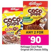 Kellogg's Coco Pops Original Or Chocos-For Any 2 x 500g