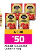 All Gold Tomato & Onion Mix-For 4 x 410g