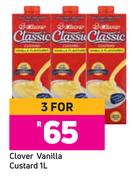 Clover Vanilla Custard-For 3 x 1L