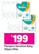 Pampers Sensitive Baby Wipes-504s