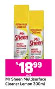 Mr Sheen Multisurface Cleaner Lemon-300ml Each