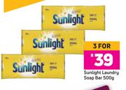 Sunlight Laundry Soap Bar-For 3 x 500g