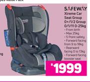 Safeway Xtreme Car Seat Group 0+/1/2 Group 0/1/11 0-25Kg
