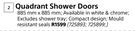 Builders Quadrant Shower Doors