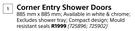 Builders Corner Entry Shower Doors