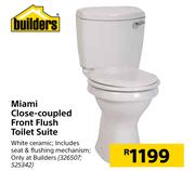 Builders Miami Close Coupled Front Flush Toilet Suite