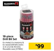 Blacksmith 18 Piece Drill Bit set