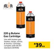 Alva 220g Butane Gas Cartridge-Each