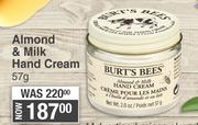Burt's Bees Almond & Milk Hand Cream-57g