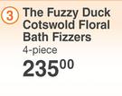 Baylis & Harding The Fuzzy Duck Cotswold Floral Bath Fizzers 4 Piece