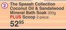 Good Stuff The Spaaah Collection Coconut Oil & Sandalwood Mineral Bath Soak-300g