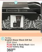 Yardley English Blazer Black Gift Set EDP-50ml