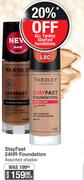 Yardley StayFast 24HR Foundation Assorted Shades-Each