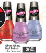 Sinful Shine Nail Polish Assorted-15ml Each