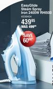 Russell Hobbs 2400W Easyglide Steam Spray Iron RHI500
