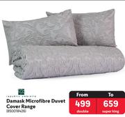 Republic Umbrella Damask Microfibre Duvet Cover Range (Double)