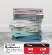 Primaries Sheeting Range (Single)