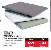 Sheraton 200TC Polycotton Percale Duvet Covers (Double)
