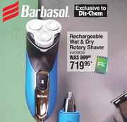 Barbasol Rechargeable Wet & Dry Rotary Shaver 409834