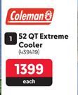 Coleman 52 QT Extreme Cooler 439419-Each