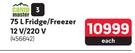 Camp Master 75L Fridge/Freezer 12V/220V 456642-Each