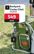 Camp Master Backpack Cooler Chair 443137-Each