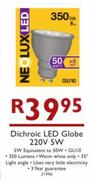 Neolux Dichroic LED Globe 220V 5W