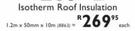 Isotherm Roof Insulation 1.2m x50mm x10m-Each