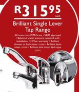 Brilliant Single Lever Tap Range-Each
