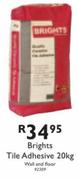Brights Tile Adhesive-20Kg
