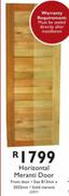Horizontal Meranti Door