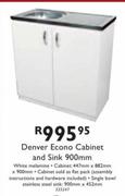 Denver Econo Cabinet And Sink 900mm