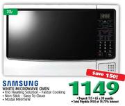 Samsung 32Ltr White Microwave Oven ME9114W