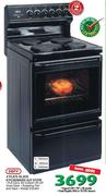 Defy 4 Plate Black Kitchenaire 621 Stove DSS494