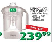 Kenwood Citrus Press JE280-1.0Ltr